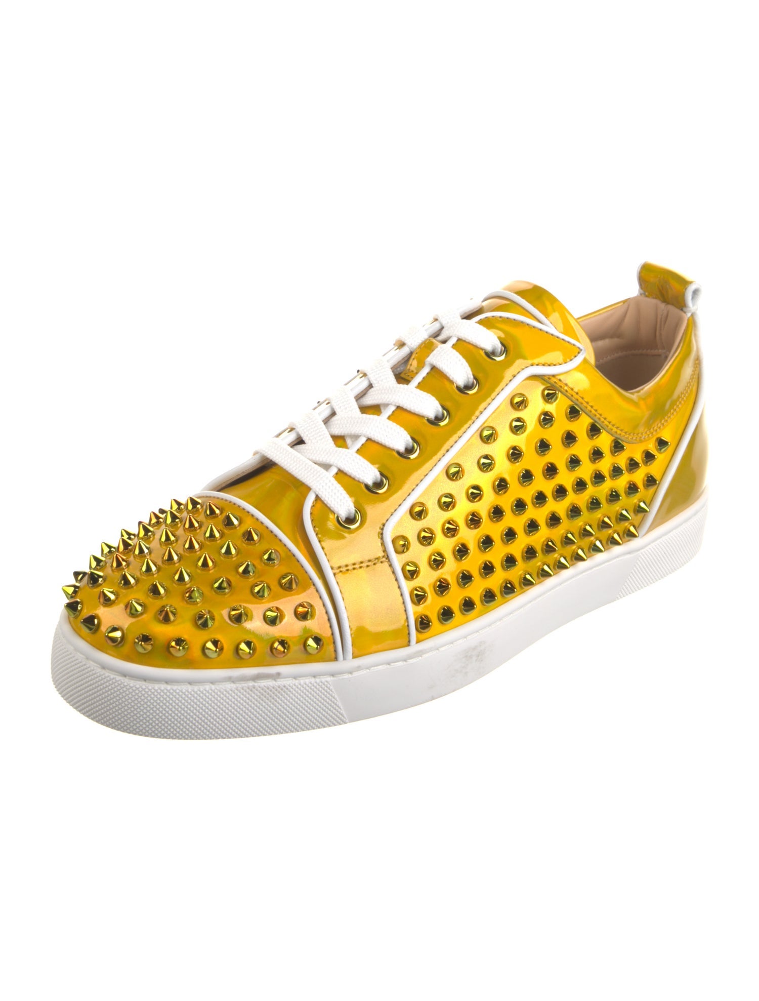 Christian Louboutin Leather Printed Sneakers