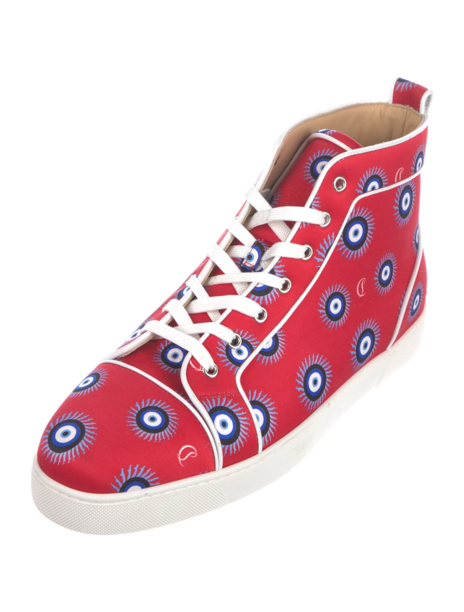 Christian Louboutin Satin Printed Sneakers