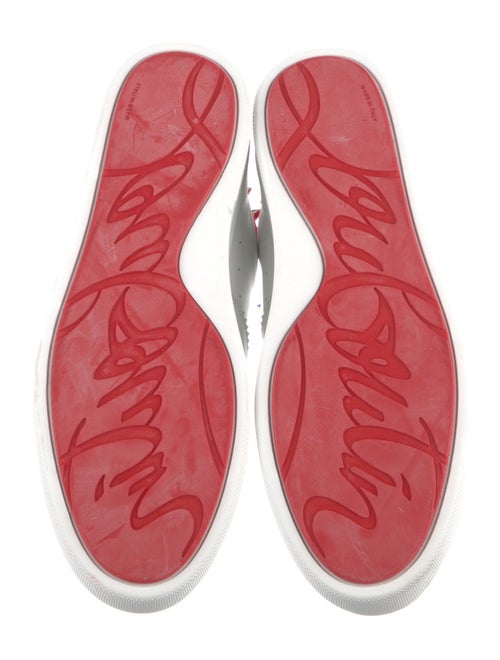 Christian Louboutin Rockstud Spike Leather Sneakers