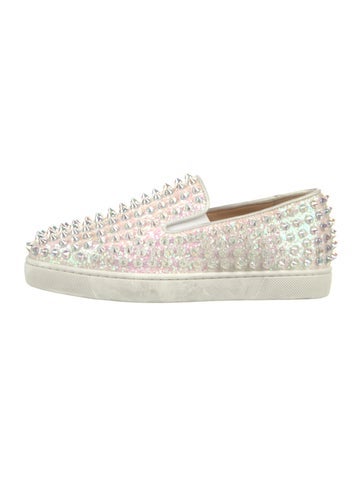 Christian Louboutin Sneakers Rockstud Spike Glitter IT 34.5 | 4.5