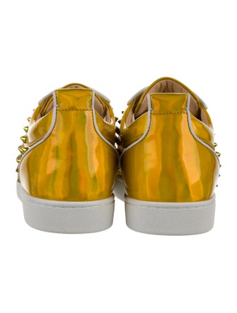 Christian Louboutin Leather Printed Sneakers