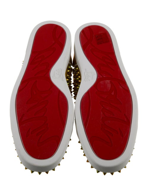 Christian Louboutin Leather Printed Sneakers