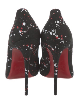 Christian Louboutin Canvas Floral Print Pumps