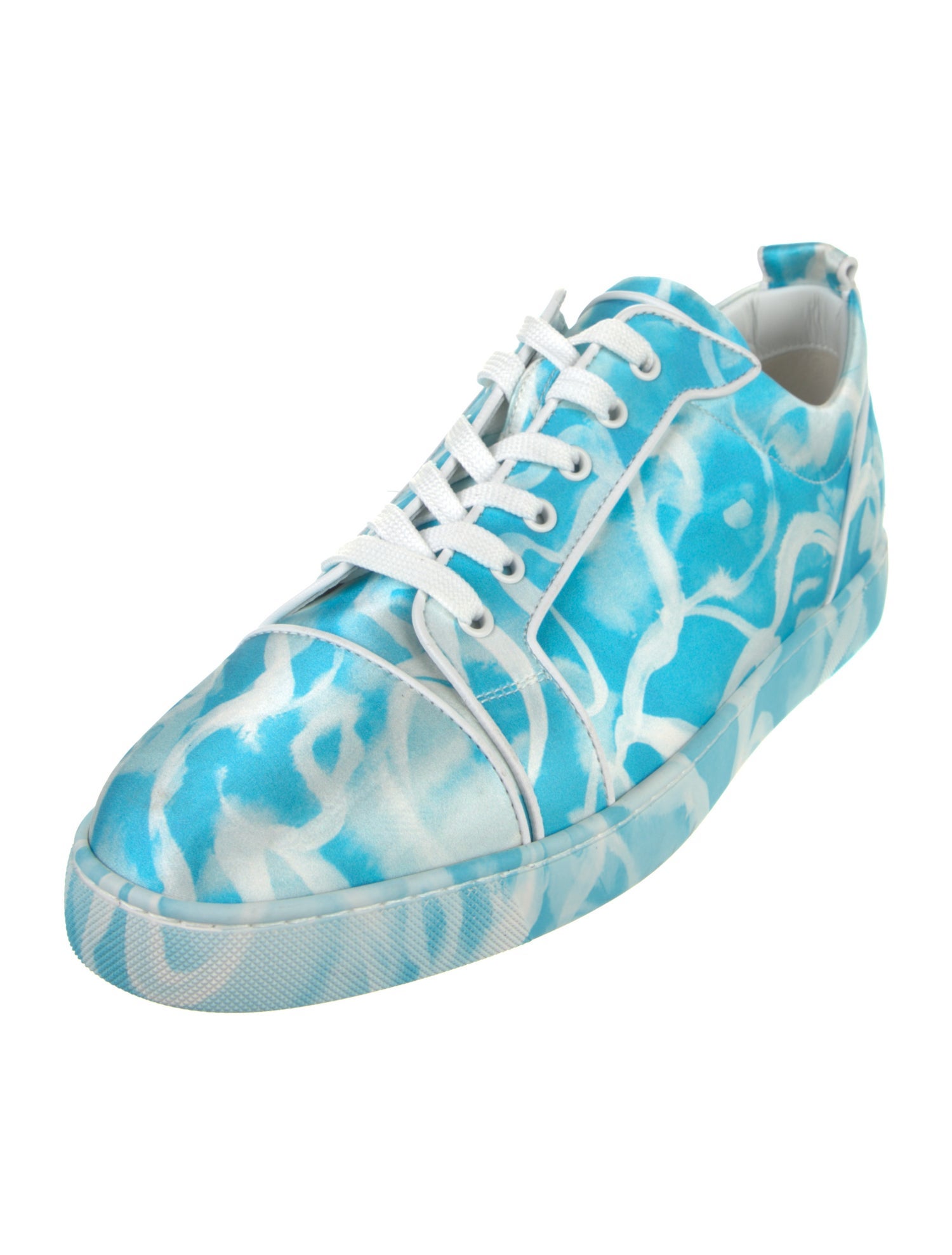Christian Louboutin Satin Printed Sneakers