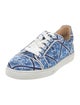 Christian Louboutin Satin Printed Sneakers