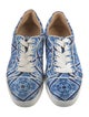 Christian Louboutin Satin Printed Sneakers