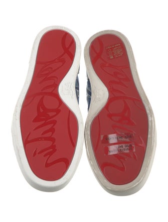Christian Louboutin Satin Printed Sneakers