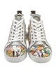 Christian Louboutin Patent Leather Printed Sneakers
