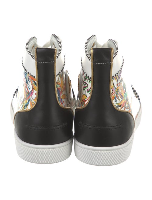 Christian Louboutin Patent Leather Printed Sneakers