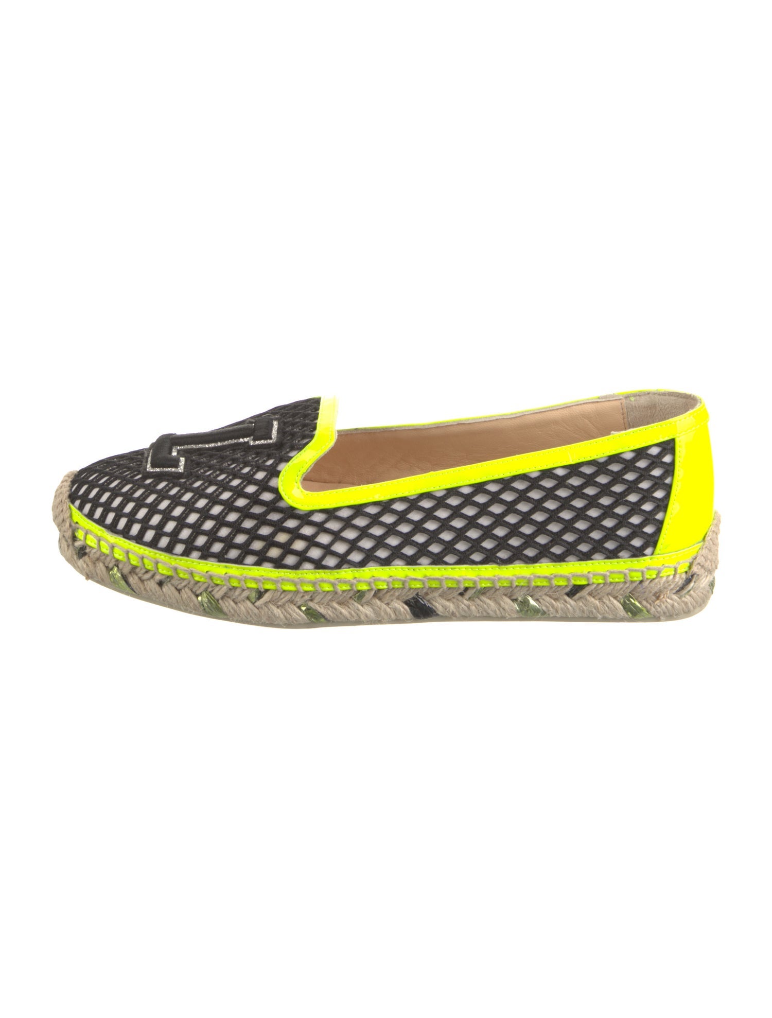 Christian Louboutin Printed Embroidered Accent Espadrilles