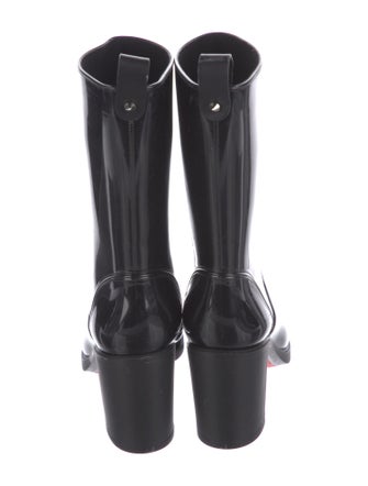 Christian Louboutin Rubber Studded Accents Rain Boots