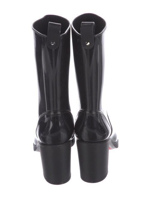 Christian Louboutin Rubber Studded Accents Rain Boots