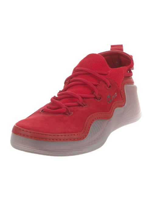 Christian Louboutin Suede Studded Accents Sneakers