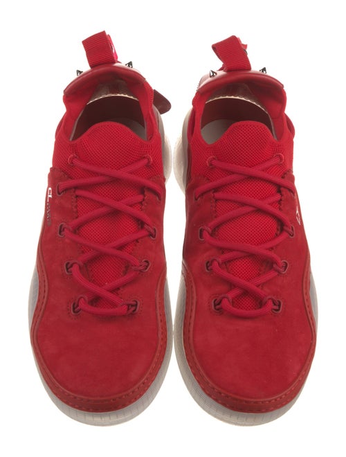 Christian Louboutin Suede Studded Accents Sneakers