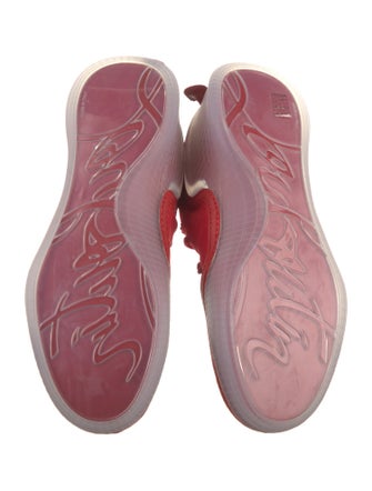 Christian Louboutin Suede Studded Accents Sneakers