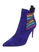 Christian Louboutin Suede Printed Sock Boots