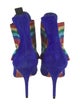 Christian Louboutin Suede Printed Sock Boots