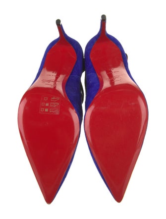 Christian Louboutin Suede Printed Sock Boots