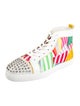 Christian Louboutin Patent Leather Striped Sneakers