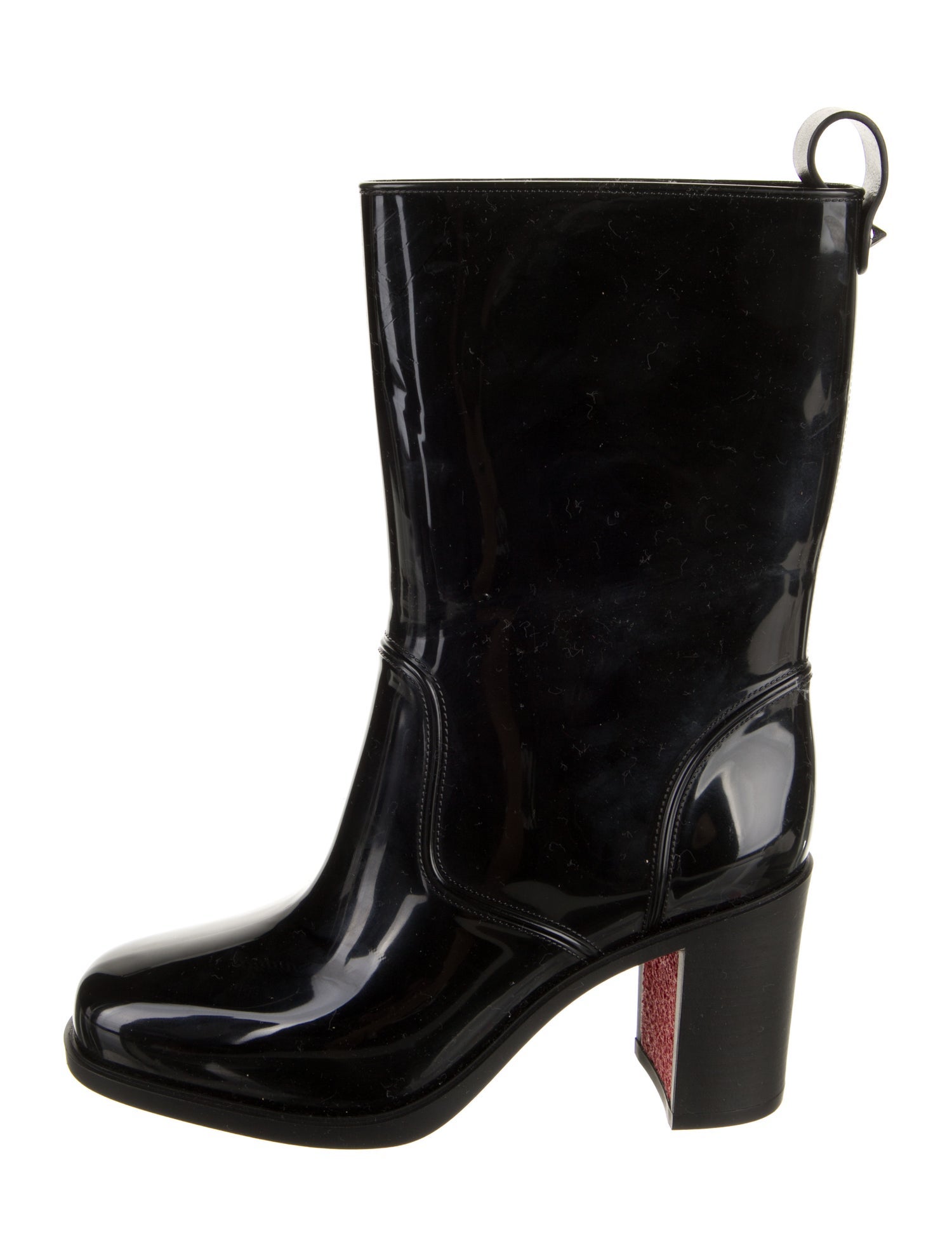 Christian Louboutin Rockstud Spike Rubber Rain Boots