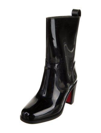 Christian Louboutin Rockstud Spike Rubber Rain Boots