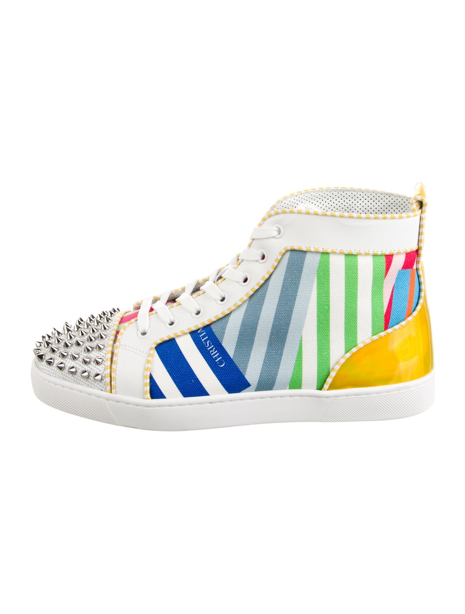 Christian Louboutin Canvas Striped Sneakers
