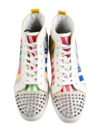 Christian Louboutin Canvas Striped Sneakers