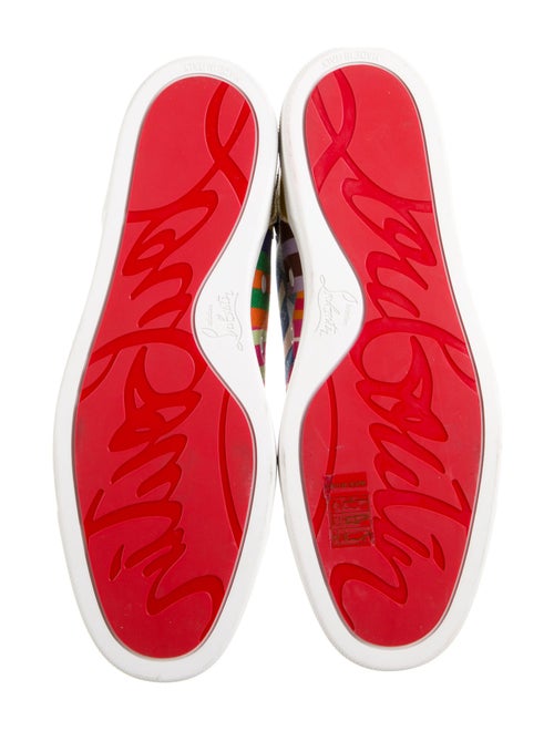 Christian Louboutin Canvas Striped Sneakers