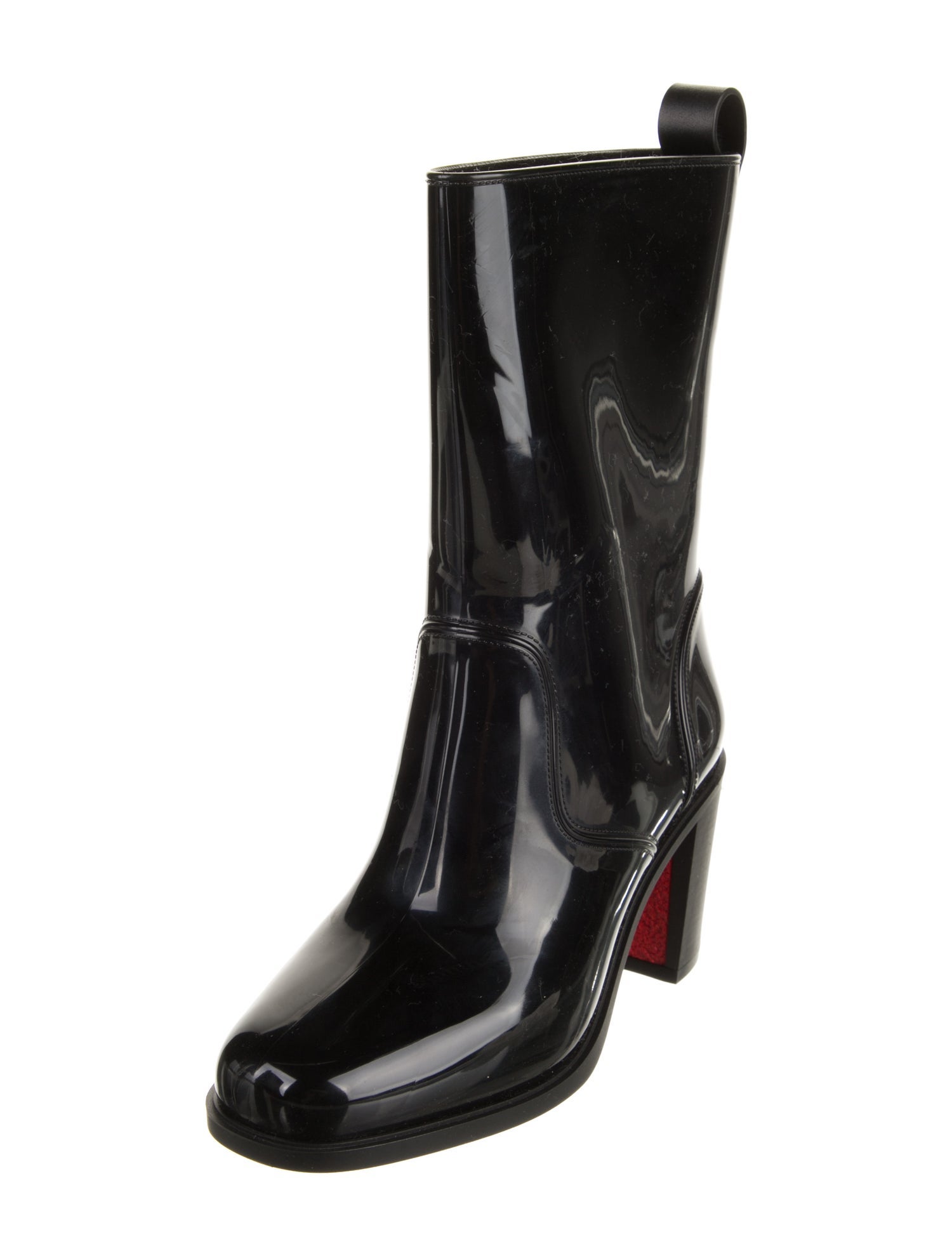 Christian Louboutin Rockstud Spike Rubber Rain Boots