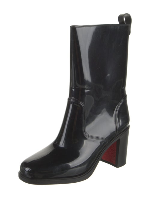 Christian Louboutin Rubber Studded Accents Rain Boots
