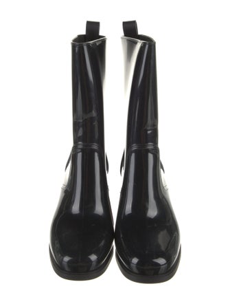 Christian Louboutin Rubber Studded Accents Rain Boots