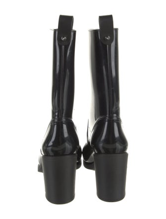 Christian Louboutin Rubber Studded Accents Rain Boots
