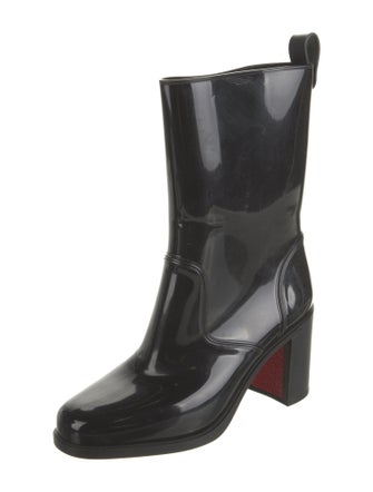 Christian Louboutin Rubber Studded Accents Rain Boots