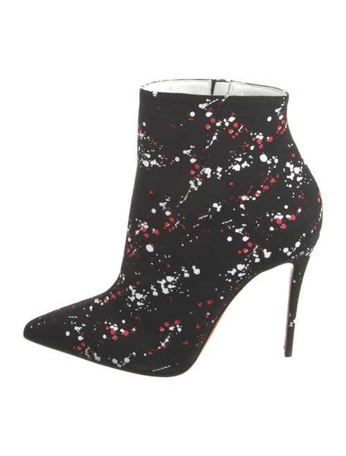Christian Louboutin Canvas Printed Boots