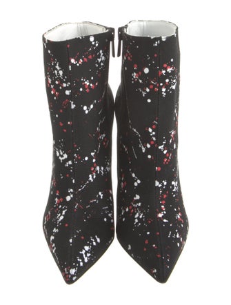 Christian Louboutin Canvas Printed Boots