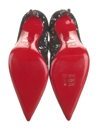 Christian Louboutin Canvas Printed Boots