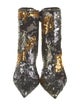 Christian Louboutin Printed Sequin Embellishments Chelsea Boots