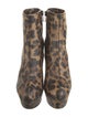 Christian Louboutin Leather Animal Print Boots
