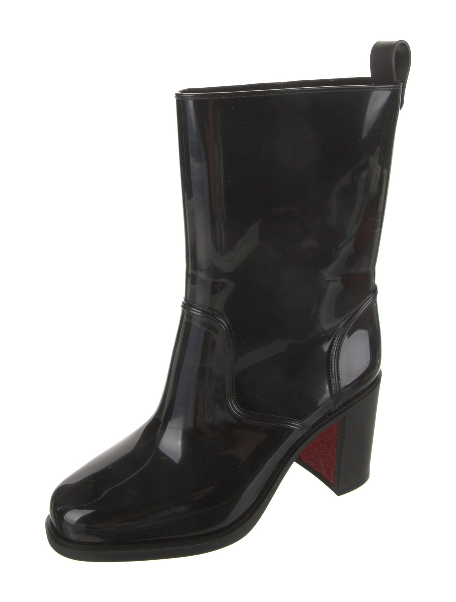 Christian Louboutin Rockstud Spike Rubber Rain Boots