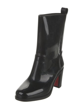 Christian Louboutin Rubber Studded Accents Rain Boots