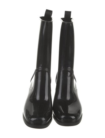 Christian Louboutin Rubber Studded Accents Rain Boots