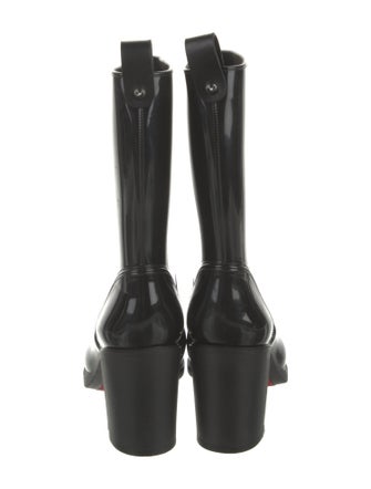 Christian Louboutin Rubber Studded Accents Rain Boots