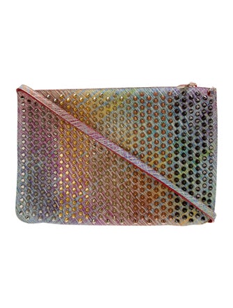 Christian Louboutin Studded Metallic Leather Crossbody Bag