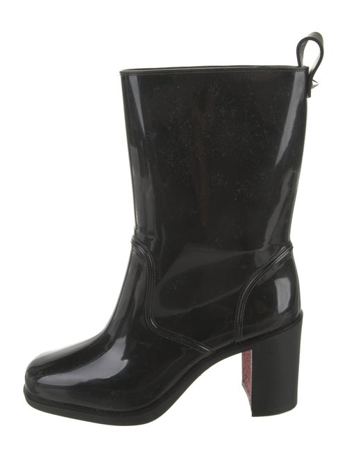 Christian Louboutin Rubber Studded Accents Rain Boots