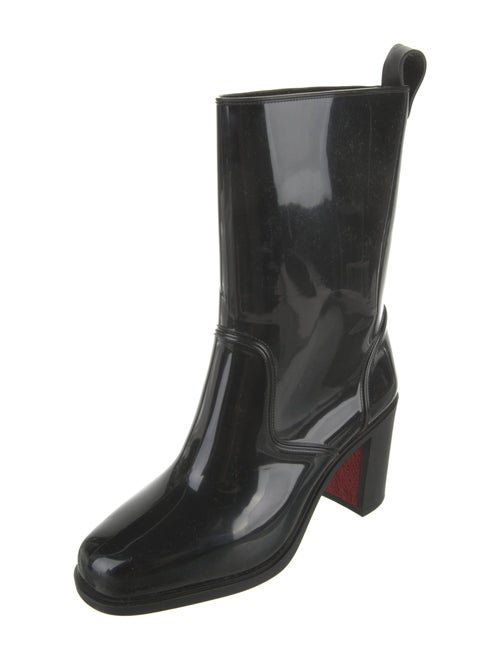 Christian Louboutin Rubber Studded Accents Rain Boots