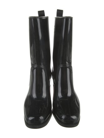 Christian Louboutin Rubber Studded Accents Rain Boots