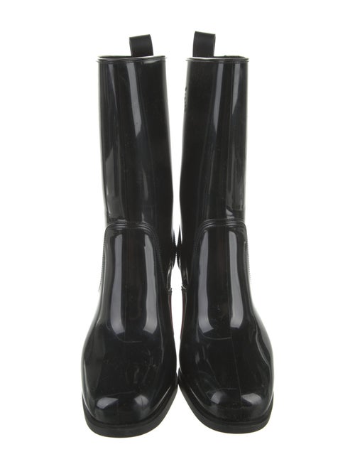Christian Louboutin Rubber Studded Accents Rain Boots