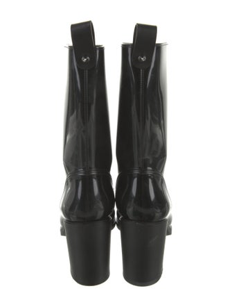 Christian Louboutin Rubber Studded Accents Rain Boots