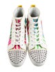 Christian Louboutin Spike Accents Canvas Sneakers