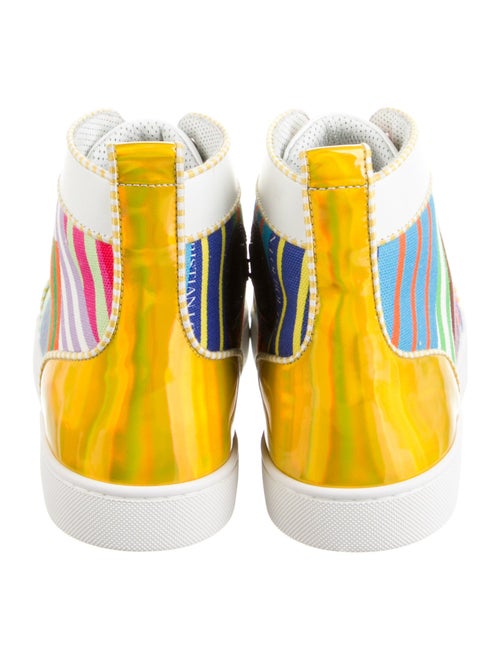 Christian Louboutin Spike Accents Canvas Sneakers